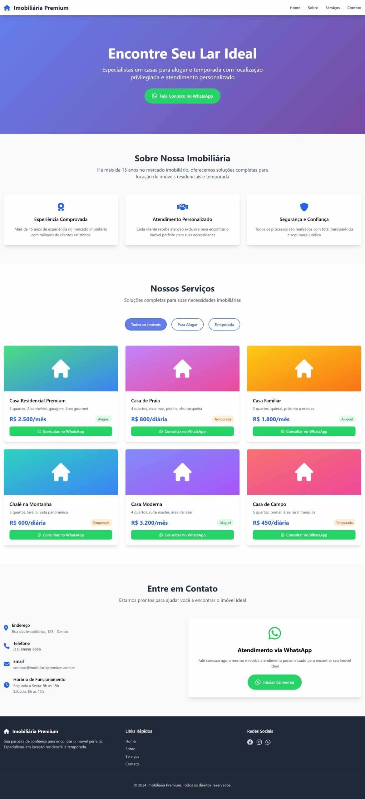 Landing Page - Imobiliária